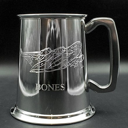 Glider Aircraft Helicopter Aviation Themed Pewterware Selection | Giftware Engraved