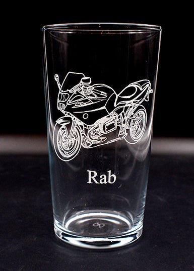 Motorcycle Scooter and Moped Themed Beer Glass Tankard Selection - Giftware Engraved