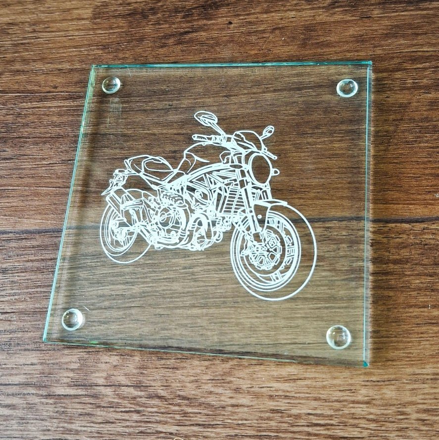 Motorcycle Scooter and Moped Themed Drinks Coaster Selection | Giftware Engraved
