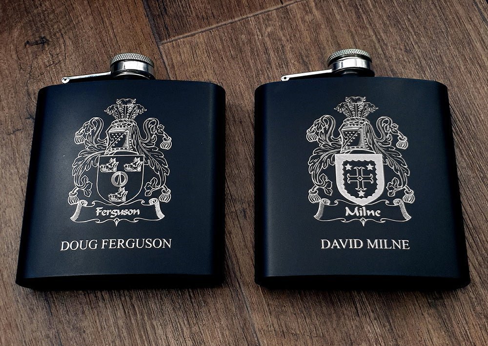 Personalised 6oz Hip Flask - Select Your Colour | Giftware Engraved