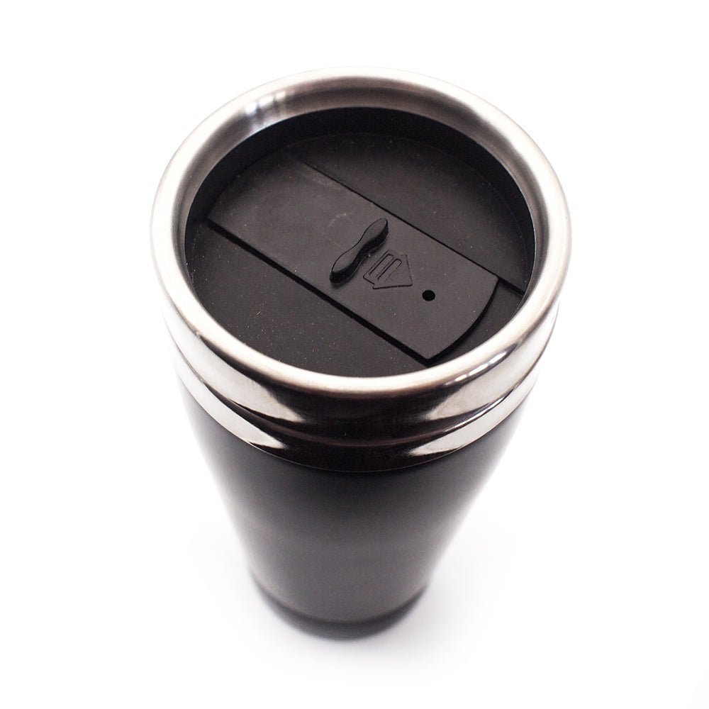 Personalised Black Thermal Travel Cup - 450ml | Giftware Engraved