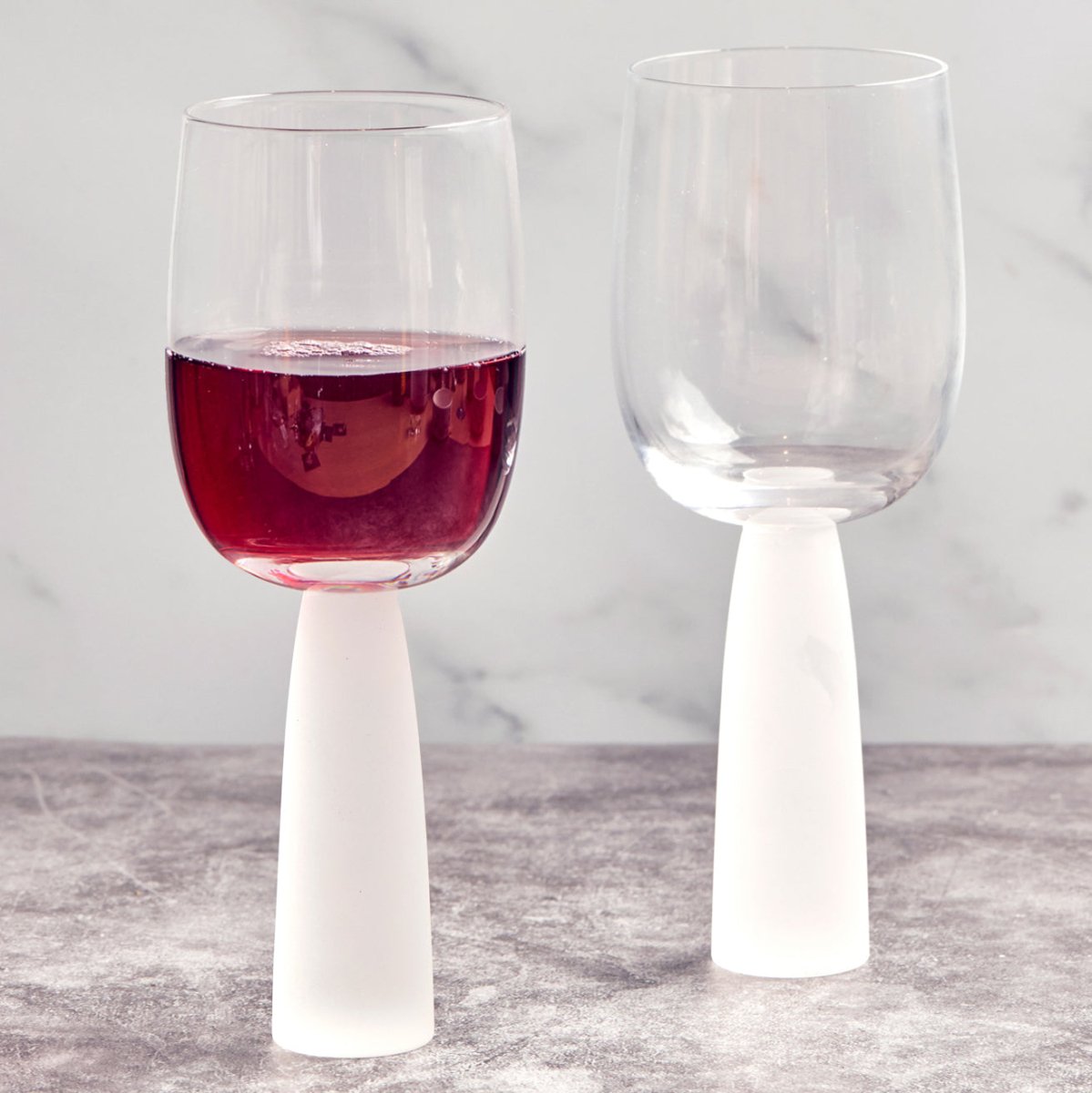 Personalised Long Stem Anton Oslo Wine Glass - 300ml - Black or Frosted | Giftware Engraved