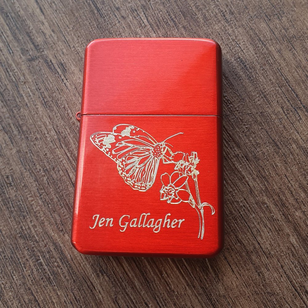 Personalised Premium Lighter Windproof Petrol - Select your Colour | Giftware Engraved
