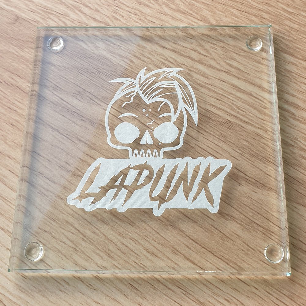 Personalised Square Glass Drinks Coaster - 100 x 100mm | Giftware Engraved