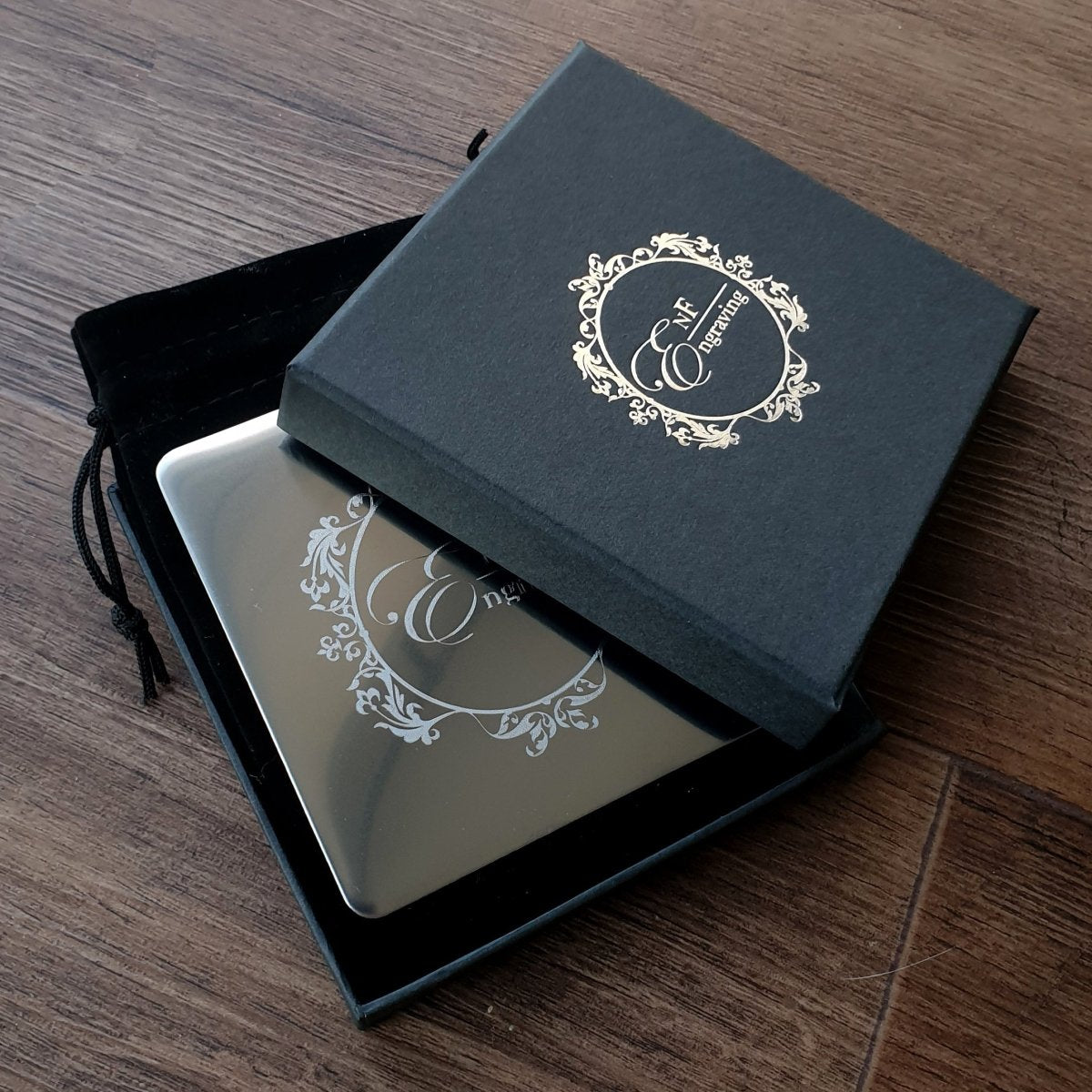 Personalised Square Steel Coaster - 90 x 90mm | Giftware Engraved