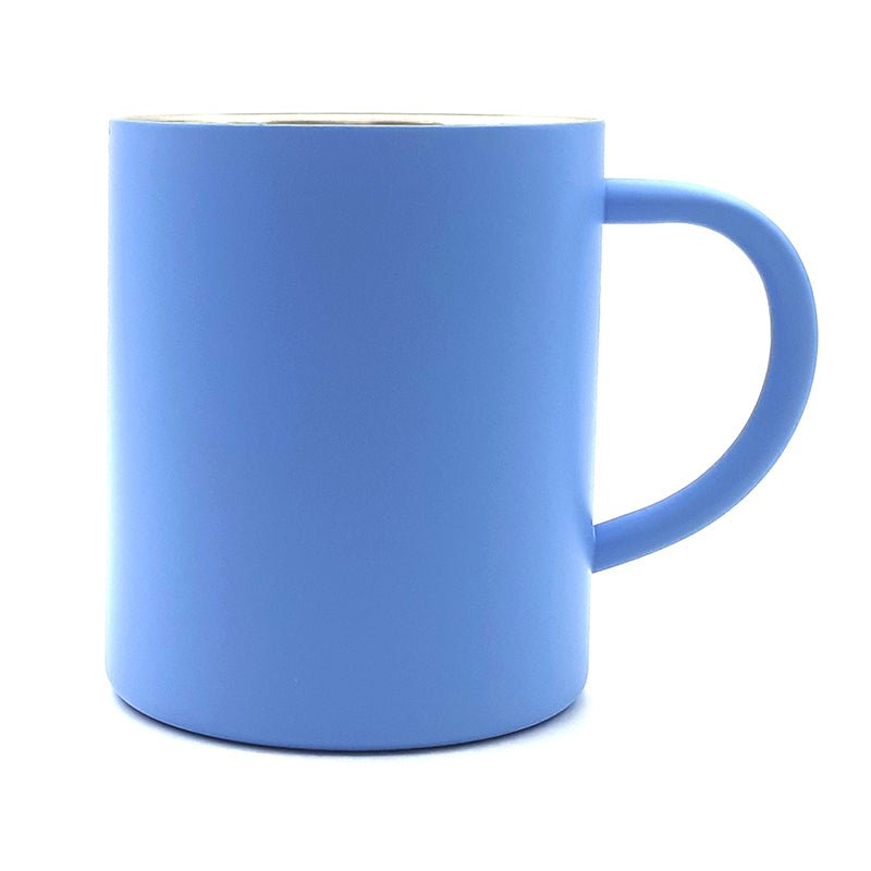Personalised Steel Camping Mug - 400ml - Choose Colour - Giftware Engraved