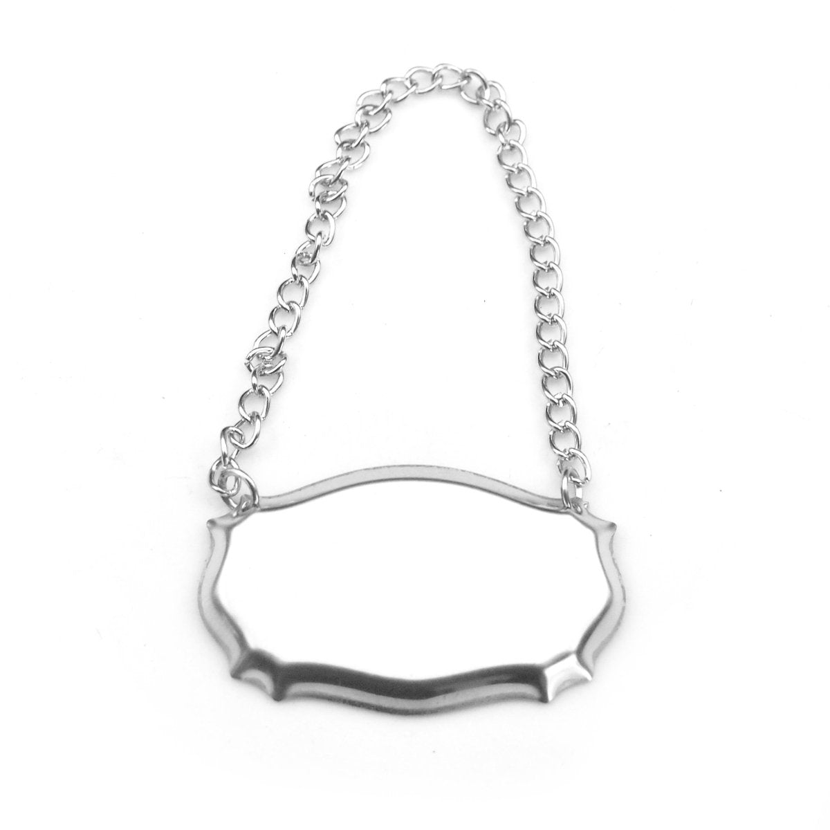 Personalised Steel Decanter Wine Bottle Label Tag | Giftware Engraved