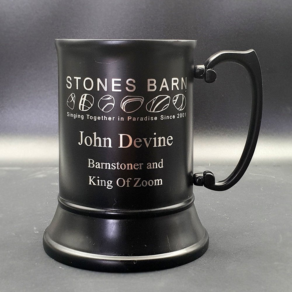 Personalised Steel Georgian Handle Tankard - Colour Options | Giftware Engraved
