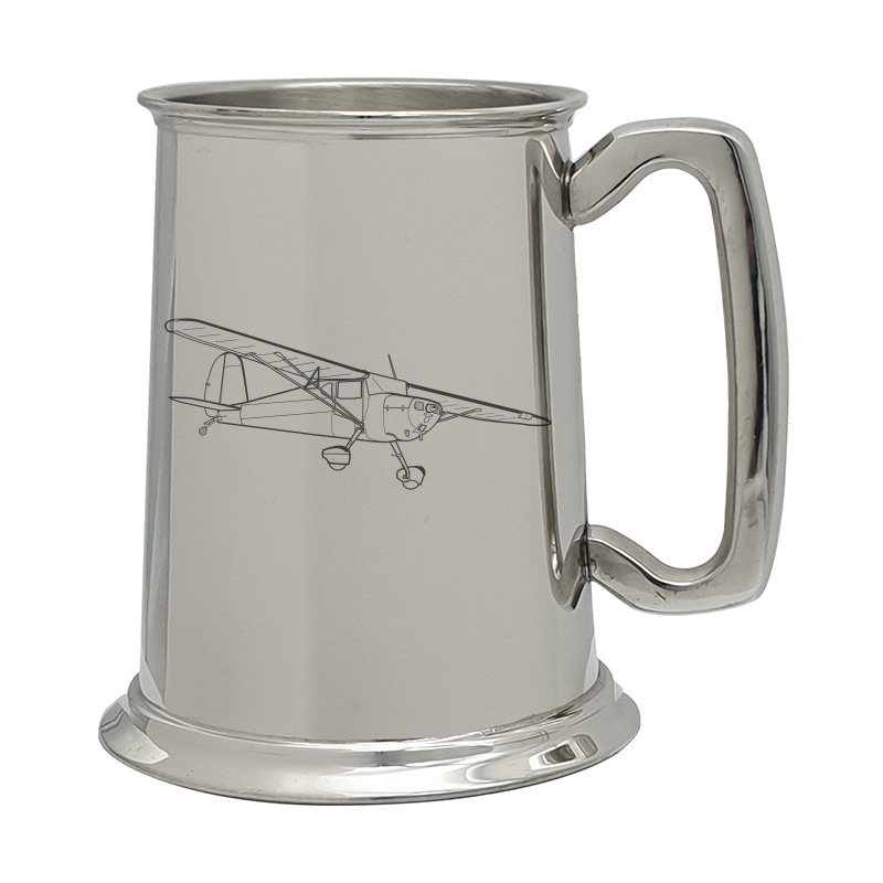 cessna 120 aircraft pewter selection digital engraving mockup / engraving preview