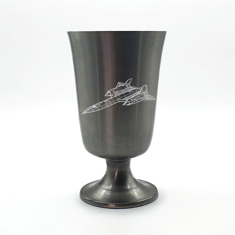 lockheed sr71 blackbird aircraft pewterware digital engraving mockup / engraving preview