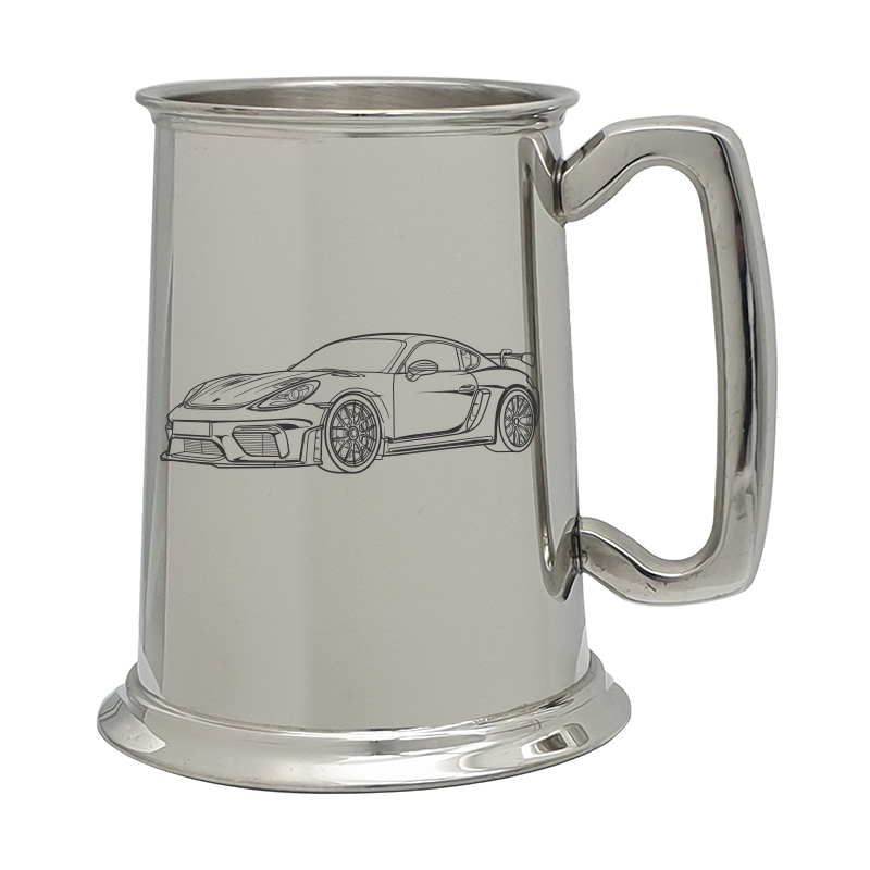 por gt4 car pewter selection digital engraving mockup / engraving preview