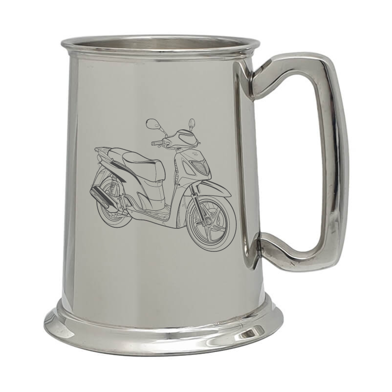 hon sh125 scooter pewter selection digital engraving mockup / engraving preview