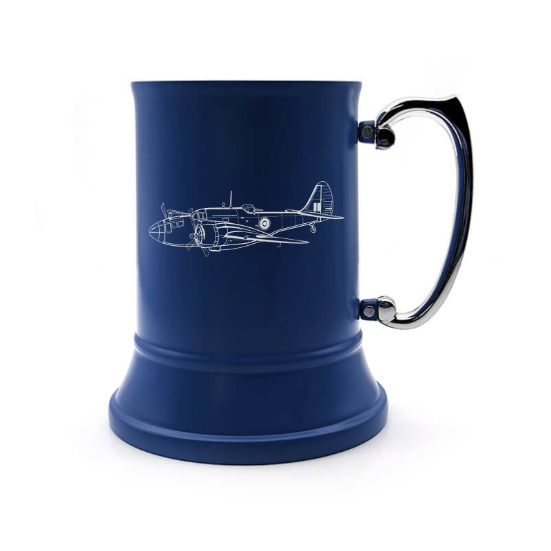 airbus martin 187 baltimore aircraft steel tankard mug digital engraving mockup / engraving preview