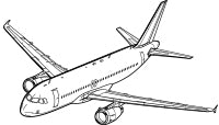Our Artwork image of a Airbus A320 Aircraft
