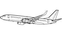 Our Artwork image of a Boeing 737 Aircraft