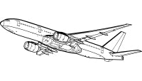 Our Artwork image of a Boeing 777 Aircraft