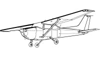 Our Artwork image of a Cessna 172 Aircraft