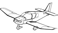 Our Artwork image of a Robin DR400 Aircraft