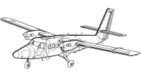 Our Artwork image of a de Havilland Twin Otter Aircraft