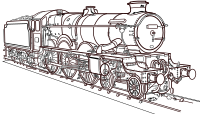 Castle Class Steam Train Locomotive