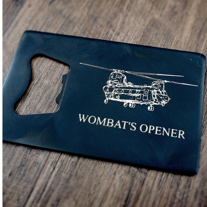 Aircraft, Glider Helicopter Aviation Themed Bottle Opener Selection | Giftware Engraved