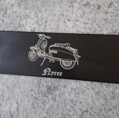 Lambretta Bartender Bottle Opener with lamb scooter artwork