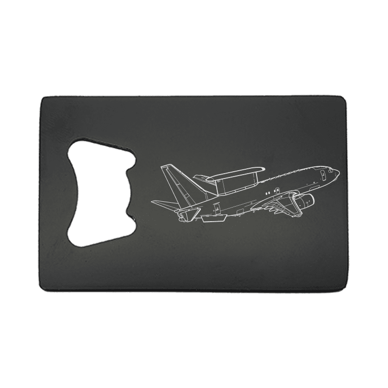 Illustration of Boeing E7 Wedgetail Aircraft ArtworkEngraved on Bottle Opener | Giftware Engraved