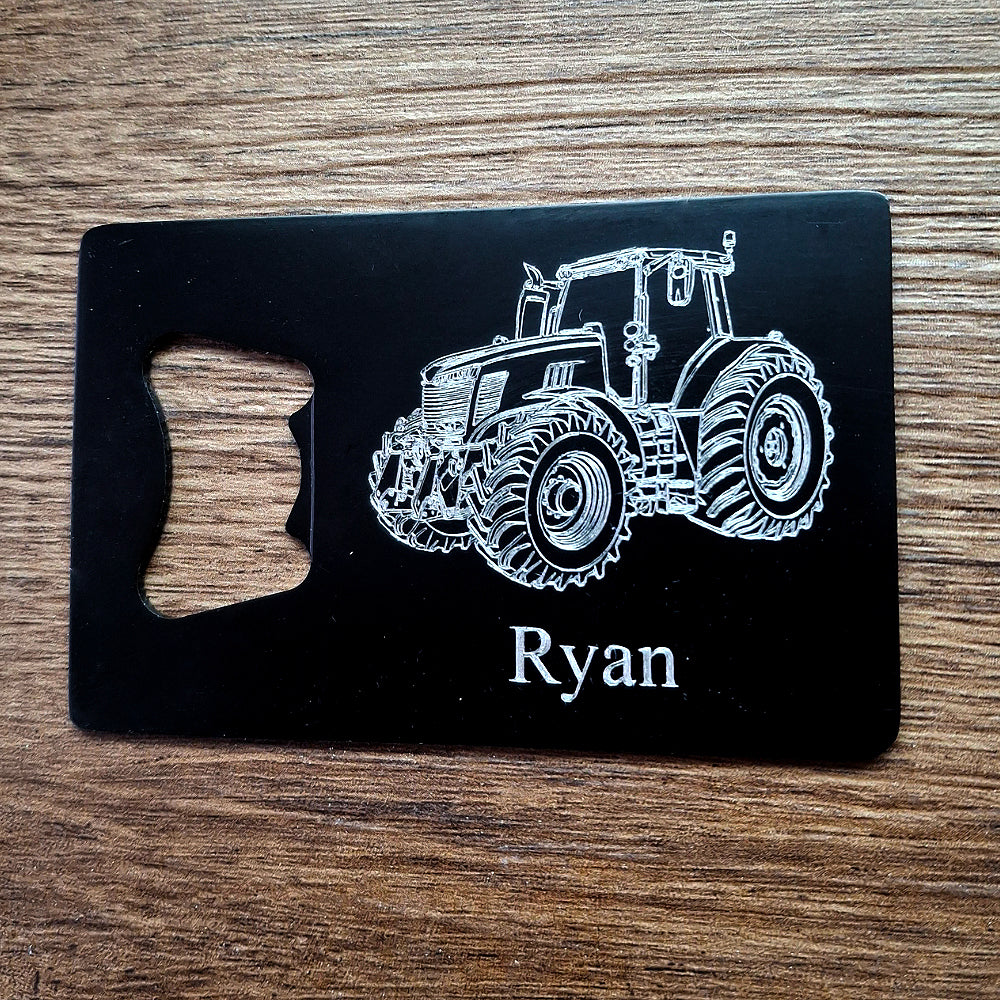 Engraved Tractor Bottle Opener | Giftware Engraved