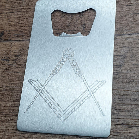 Masonic Compass & Set Square Bottle Opener | Giftware Engraved