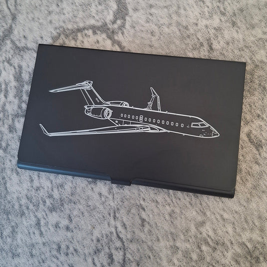 Bombardier Global Aircraft Business Card Holder