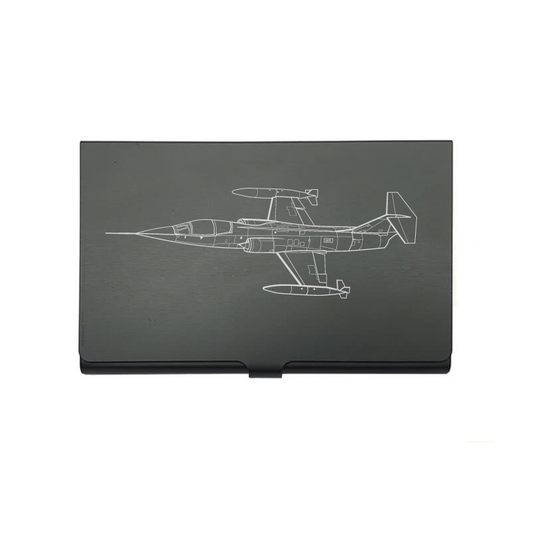 F104 Starfighter Aircraft card Holder digital engraving mockup / engraving preview