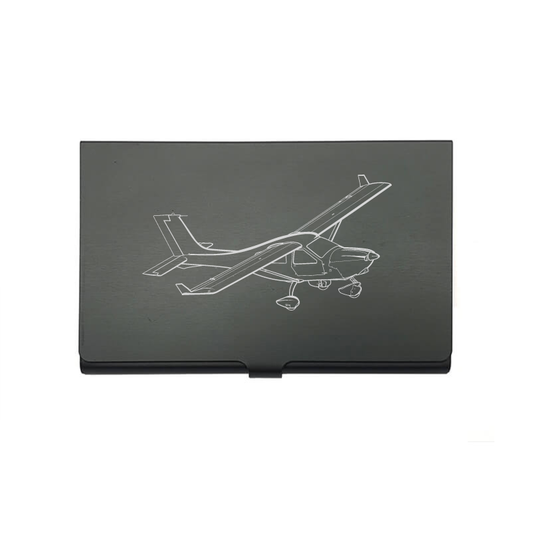 Jabiru J230 Aircraft card Holder digital engraving mockup / engraving preview