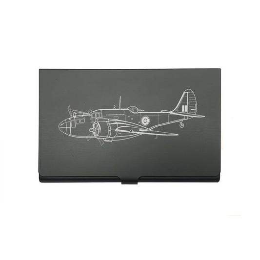 Martin 187 Baltimore Aircraft card Holder digital engraving mockup / engraving preview
