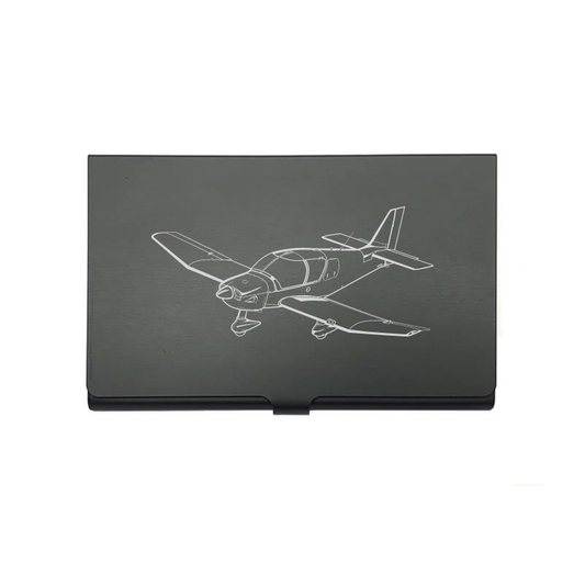 Robin DR400 Aircraft card Holder digital engraving mockup / engraving preview