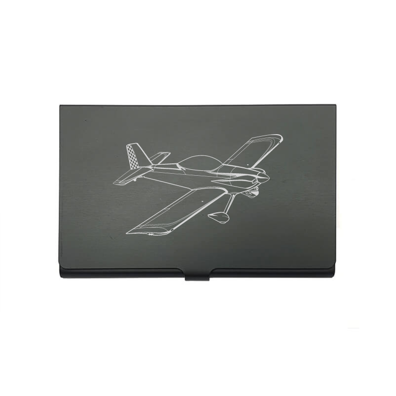 Vans RV 4 Aircraft card Holder digital engraving mockup / engraving preview