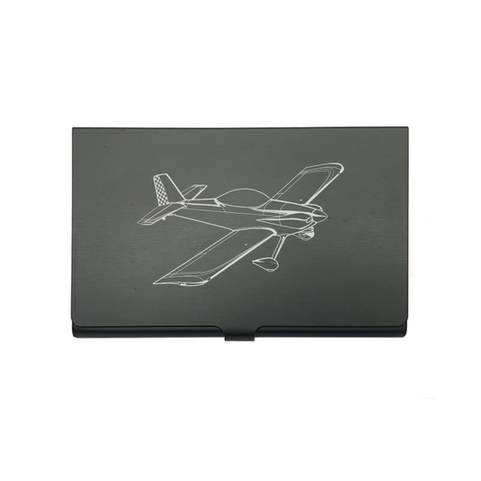 Vans RV 4 Aircraft card Holder digital engraving mockup / engraving preview
