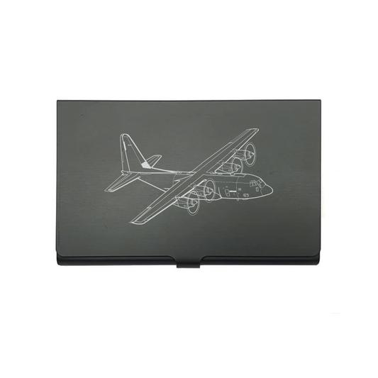 Lockheed C130 Hercules Aircraft Business Card Holder