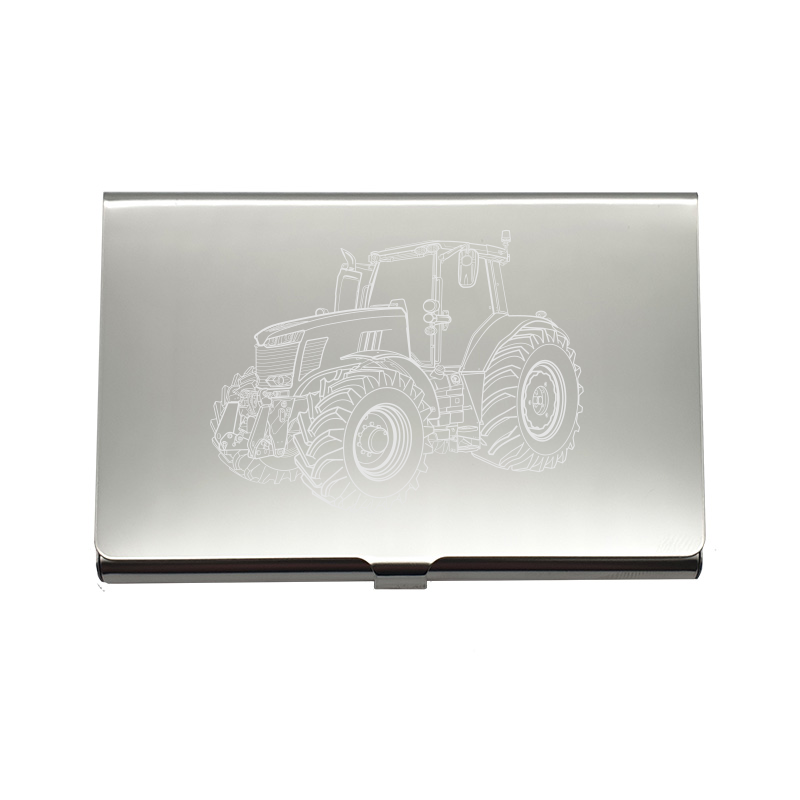 Tractor card Holder digital engraving mockup / engraving preview