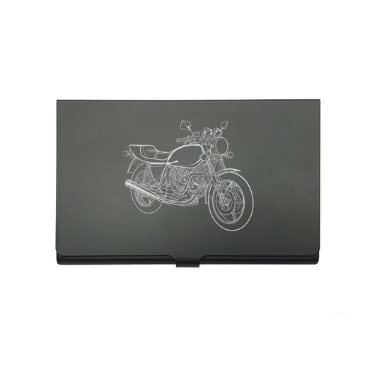 Duc 900SD motorcycle card Holder digital engraving mockup / engraving preview