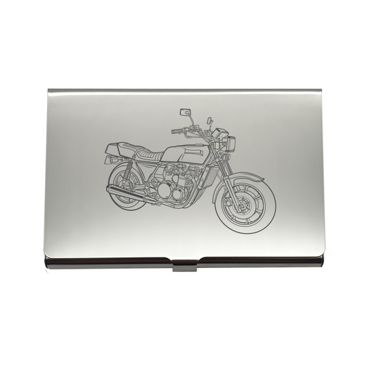Kaw KZ1300 motorcycle card Holder digital engraving mockup / engraving preview