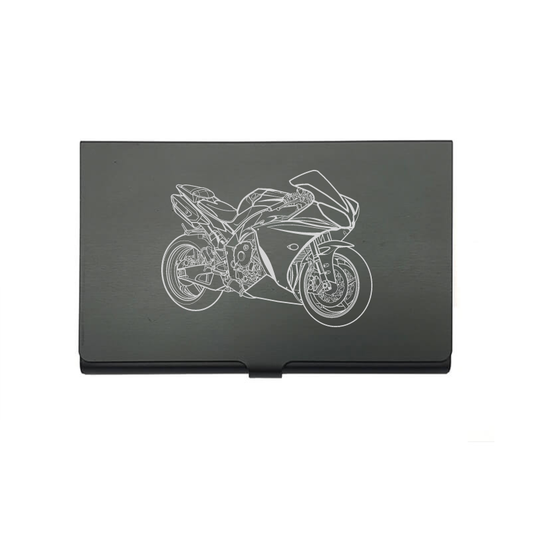 Yam YZF R1 motorcycle card Holder digital engraving mockup / engraving preview
