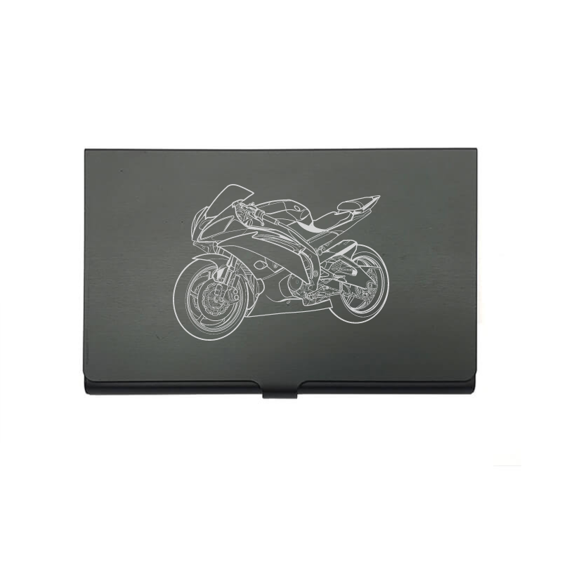 yam r6 motorcycle card Holder digital engraving mockup / engraving preview