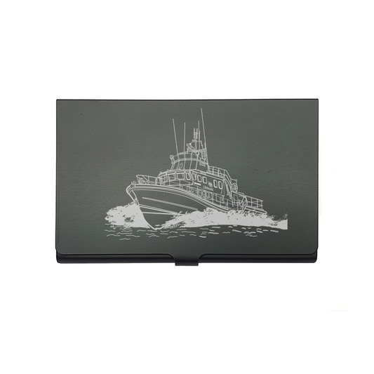 Life Boat card Holder digital engraving mockup / engraving preview