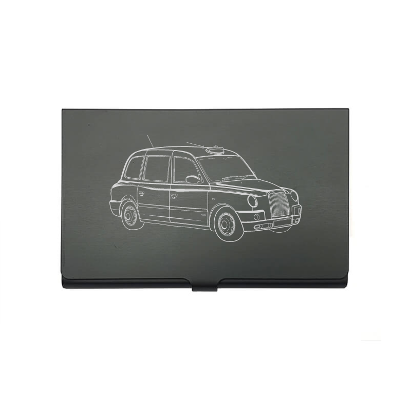 London Taxi car card Holder digital engraving mockup / engraving preview