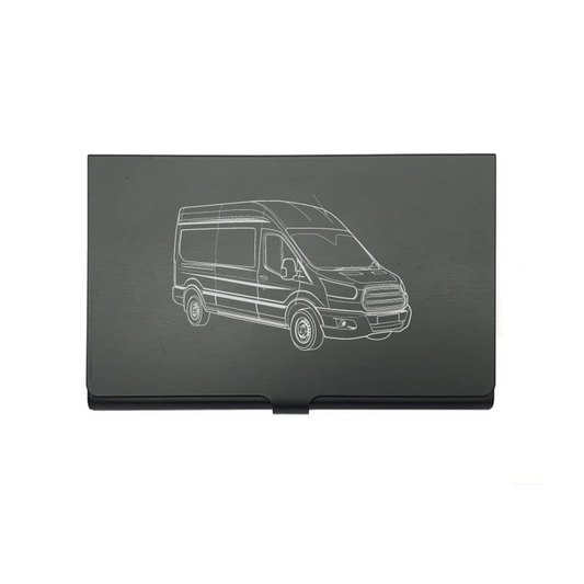 Transit Van card Holder digital engraving mockup / engraving preview