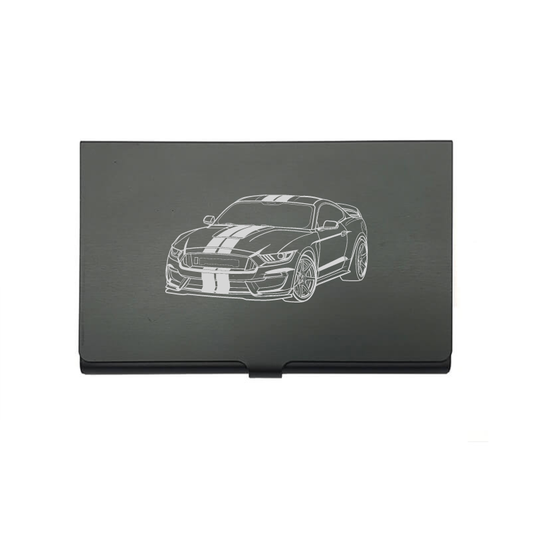 Fd Shelby car card Holder digital engraving mockup / engraving preview