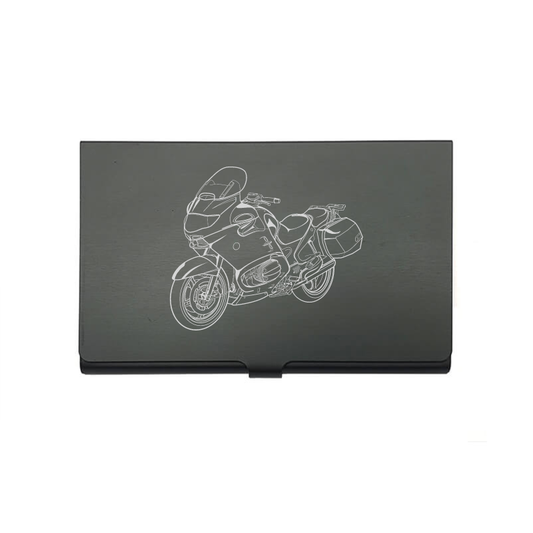 BM R1150 motorcycle card Holder digital engraving mockup / engraving preview
