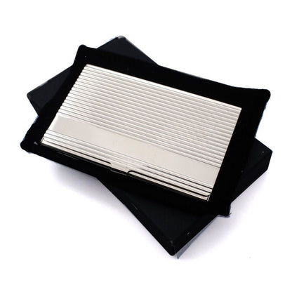 Personalised Silver Plated Lined Card Holder | Giftware Engraved