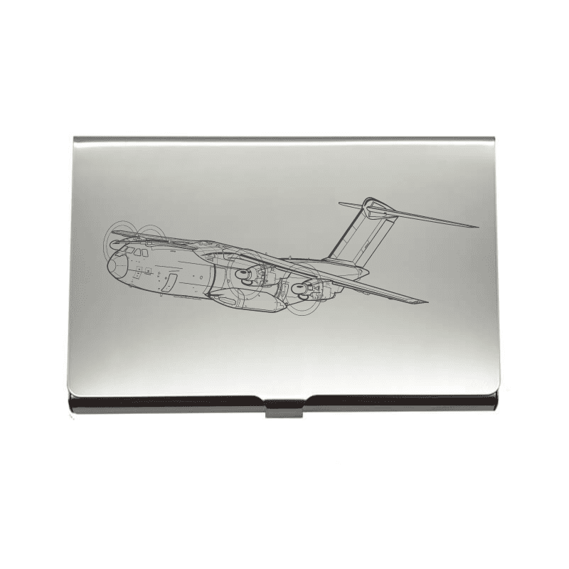 Airbus Atlas Aircraft Business Credit Card Holder | Giftware Engraved