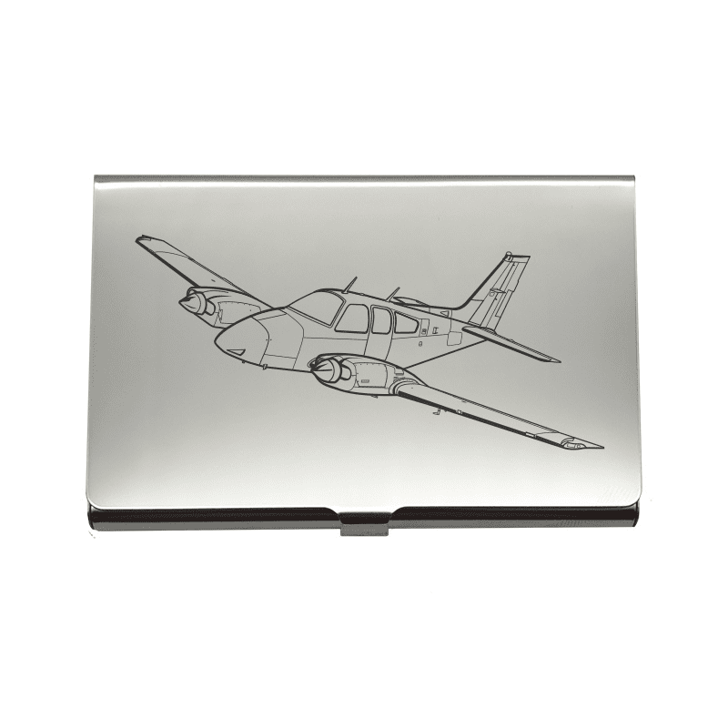 Beechcraft Baron Aircraft Business Credit Card Holder | Giftware Engraved